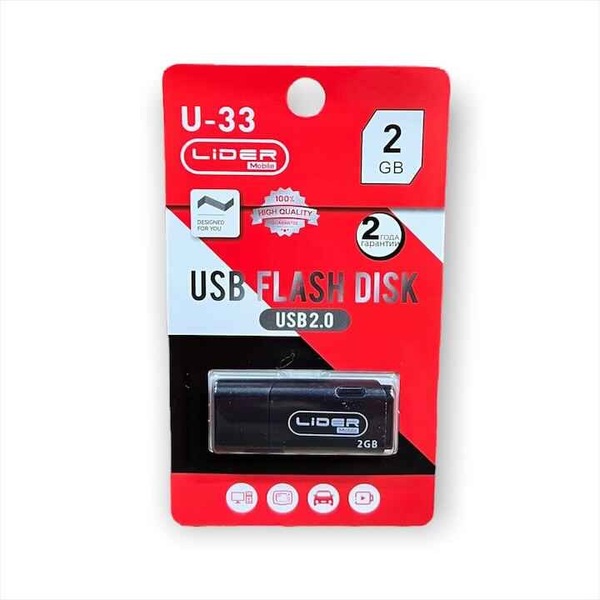 U33 USb Флешка Lider mobile 2GB 2.0 U33 USb Флешка Lider mobile 2GB 2.0