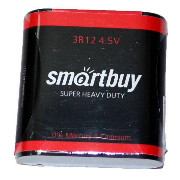 Элемент питания Smartbuy 3R12 (уп.1) - квадратная Элемент питания Smartbuy 3R12 (уп.1) - квадратная