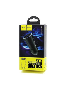 АЗУ-2USB HOCO Z30, *3.1A металл, Black